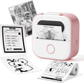 Funmemo Sticker Printer Machine, Print Pods Mini Portable Label Maker, Pink | Bluetooth Inkless for Phone, Thermal Portable Machine for Journal, Note, Photos, Learning